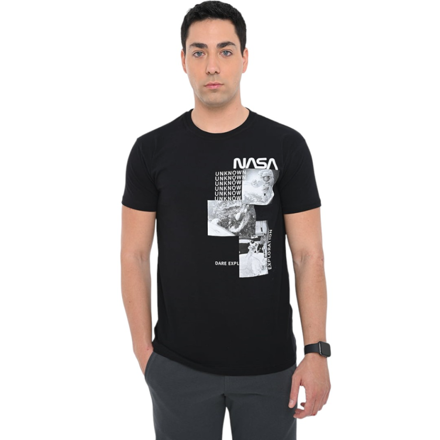 Μπλούζα μακό λαιμόκοψη και στάμπα #1336NASA6
