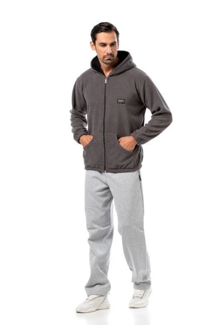 Ζακέτα fleece με κουκούλα #1375