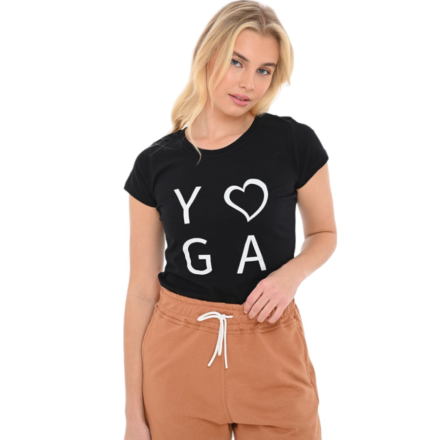 Μπλούζα μακό λαιμόκοψη στάμπα #768 YOGA3