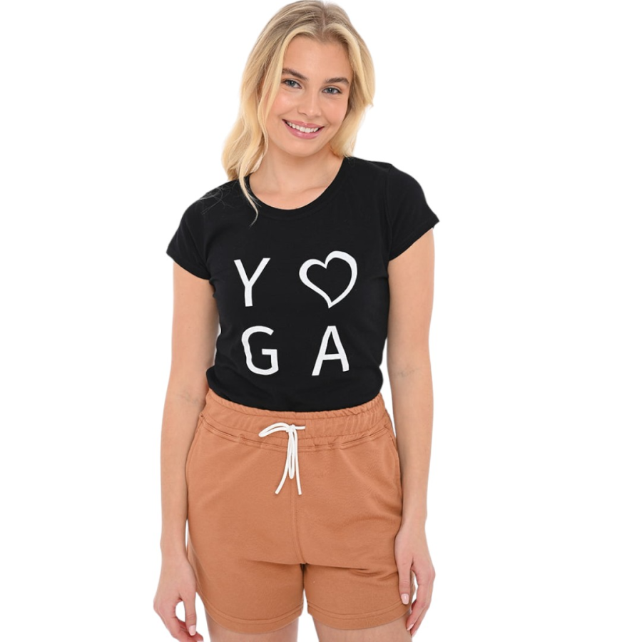 Μπλούζα μακό λαιμόκοψη στάμπα #768 YOGA3 - Image 12