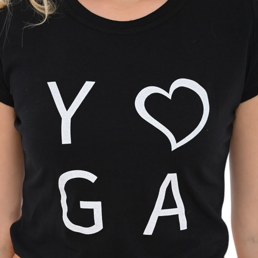Μπλούζα μακό λαιμόκοψη στάμπα #768 YOGA3 - Image 4
