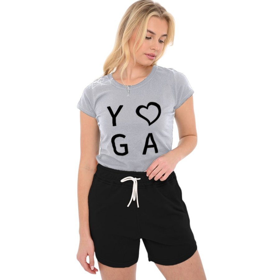 Μπλούζα μακό λαιμόκοψη στάμπα #768 YOGA3 - Image 13