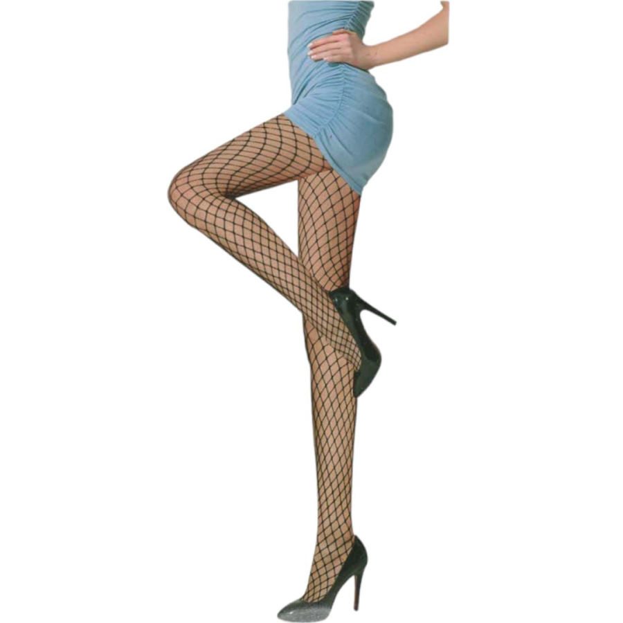 Γυναικείες κάλτσες Fish Net Floral Pantyhose Μαύρο #JY1752