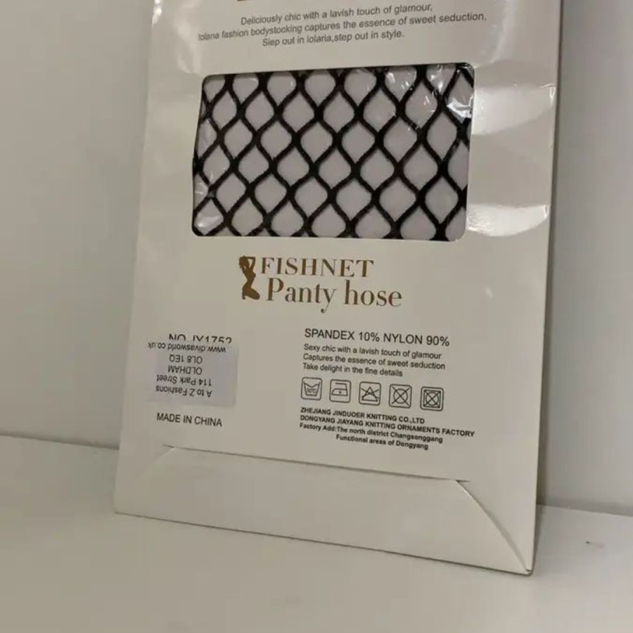 Γυναικείες κάλτσες Fish Net Floral Pantyhose Μαύρο #JY1752 - Image 4
