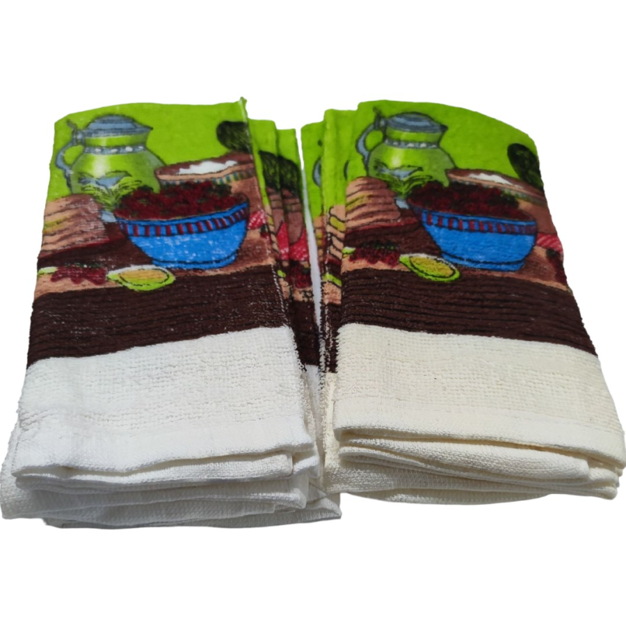 6 kitchen terry towels 01app 60gr/piece #KT0011 - Image 3