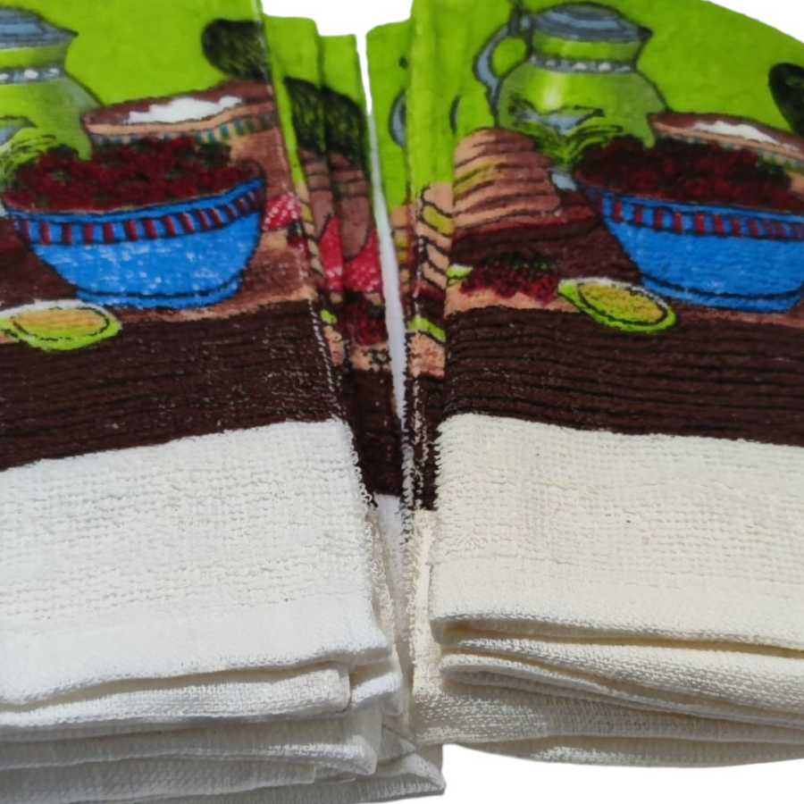 6 kitchen terry towels 01app 60gr/piece #KT0011 - Image 4