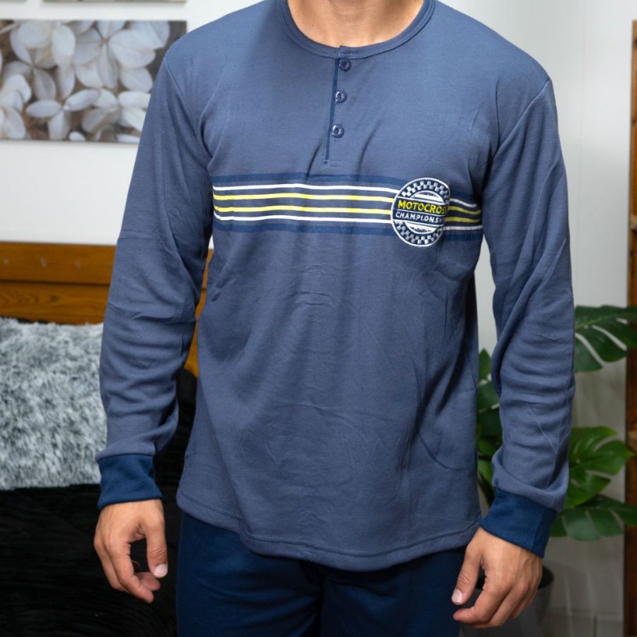 Ανδρικές πιτζάμες με στάμπα #M3304 - Image 3