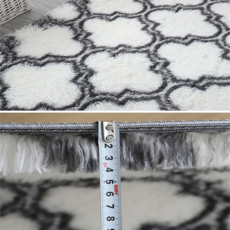 Μαλακό αφράτο χαλί δίχρωμο 140X200CM #SFC93 - Image 28