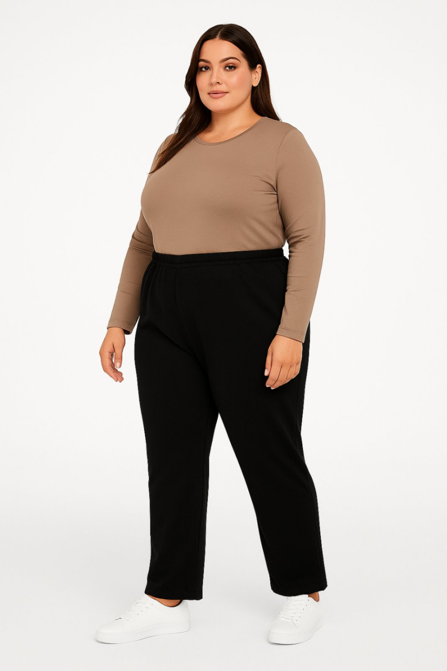Γυναικείο παντελόνι χοντρό plus size #AB35 - Image 2
