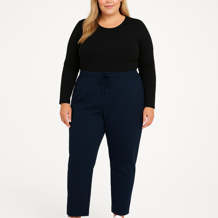 Γυναικείο παντελόνι χοντρό plus size #AB35 - Image 5