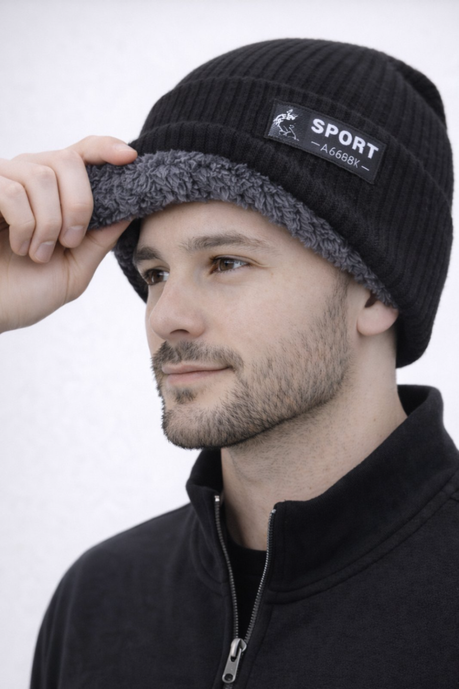 Knitted hat #7531 - Image 3