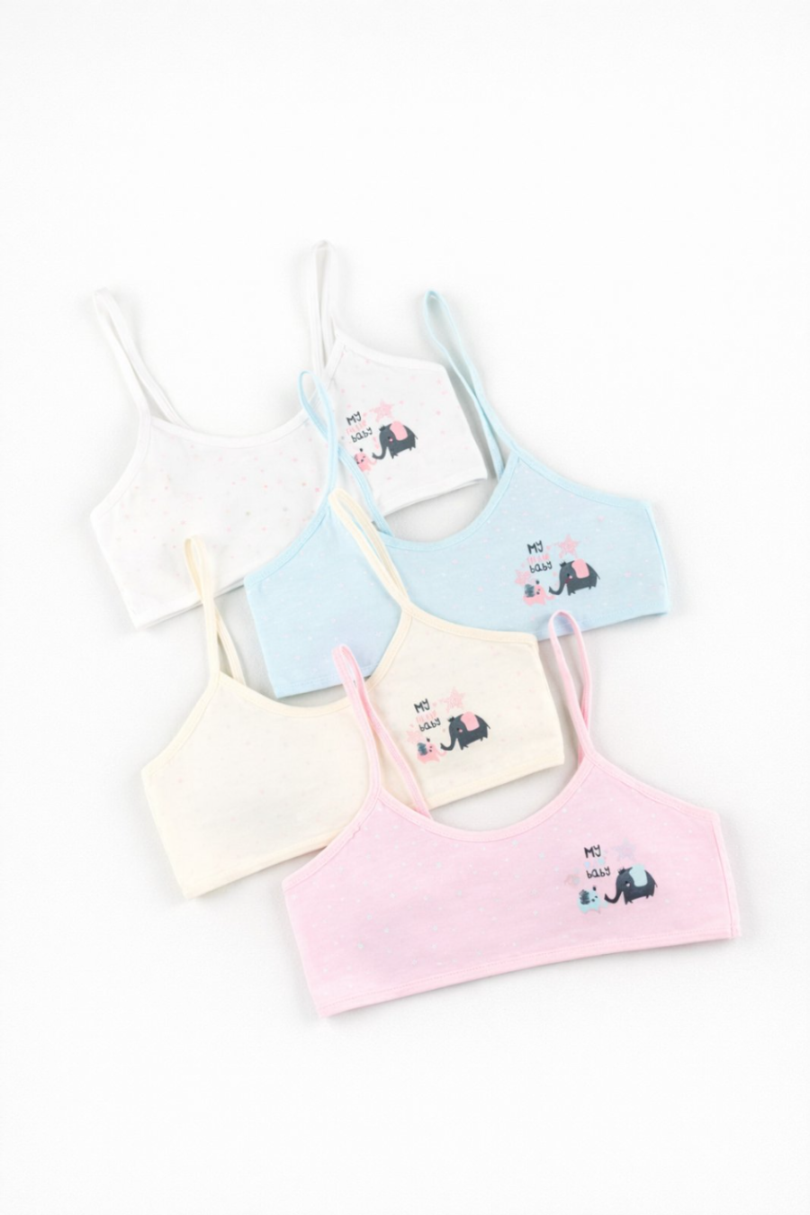 Εφηβικό βαμβακερό σουτιέν Elephant Cotton #022209