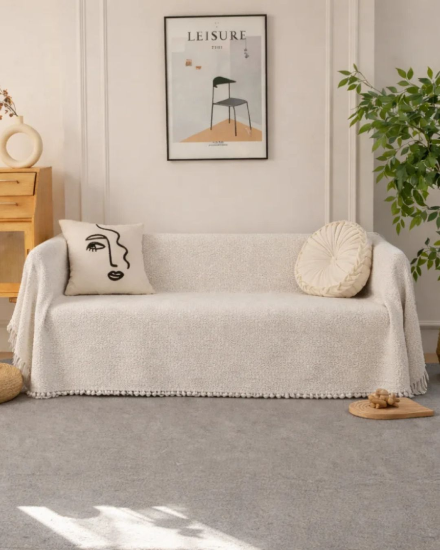 Ριχτάρι Chenille Με Κρόσια #C24-5