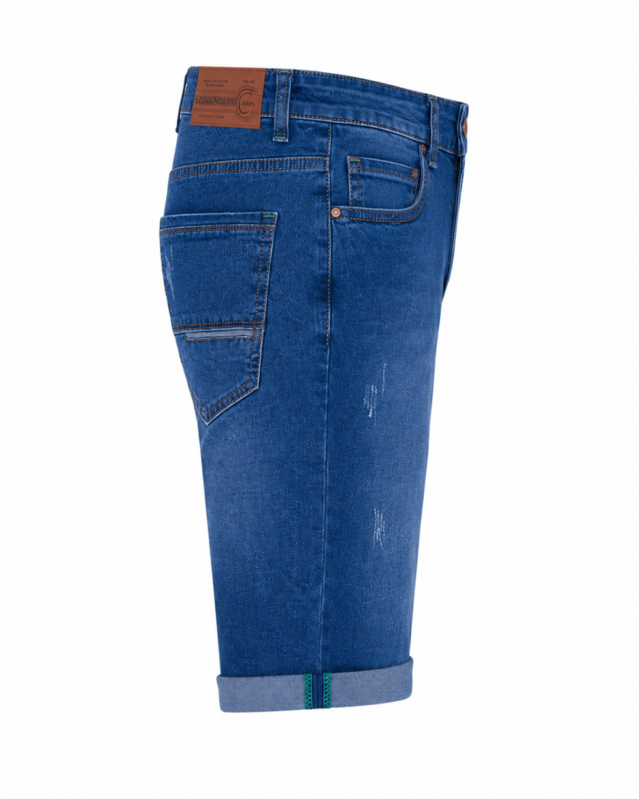 Ανδρική Τζιν Βερμούδα Leggendario Denim Blue #3347 - Image 5