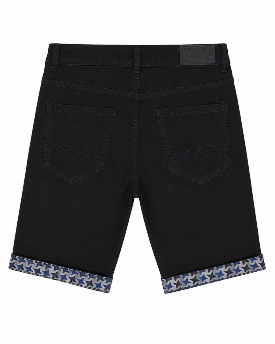 Ανδρική Μαύρη Denim Βερμούδα Slim Fit #3380 - Image 3
