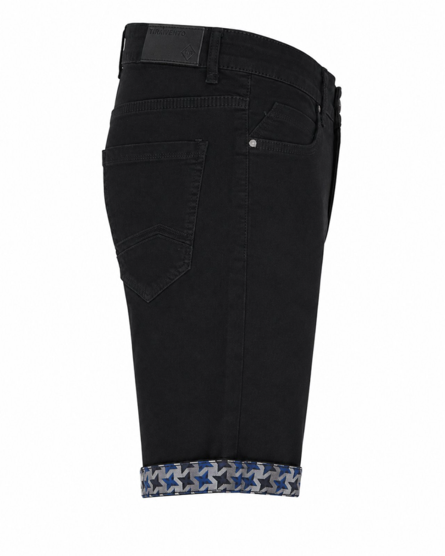 Ανδρική Μαύρη Denim Βερμούδα Slim Fit #3380 - Image 4