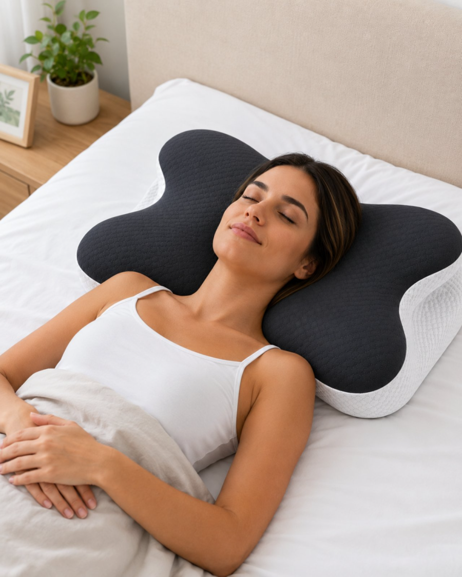 Εργονομικό Μαξιλάρι Αυχένα Memory Foam 68×38×10cm #P2135 - Image 12