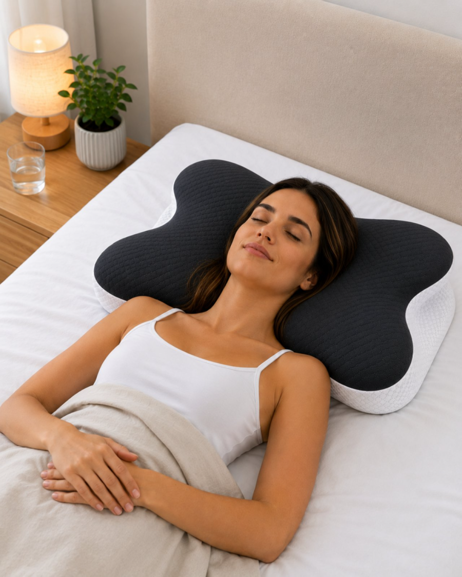 Εργονομικό Μαξιλάρι Αυχένα Memory Foam 68×38×10cm #P2135 - Image 20