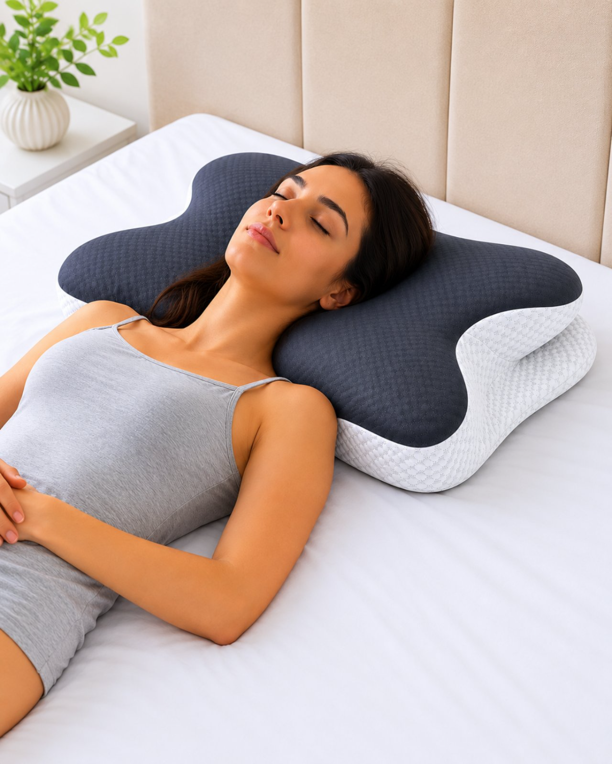 P2135.jpg Εργονομικό Μαξιλάρι Αυχένα Memory Foam 68×38×10cm #P2135 - Image 1