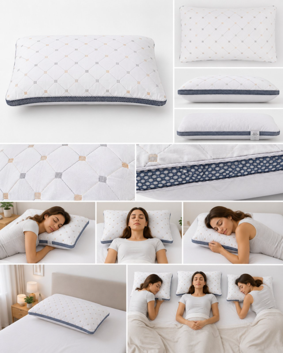 Μαξιλάρι Ύπνου Hotel Comfort 50×70cm με Mesh Airflow #P2166 - Image 8